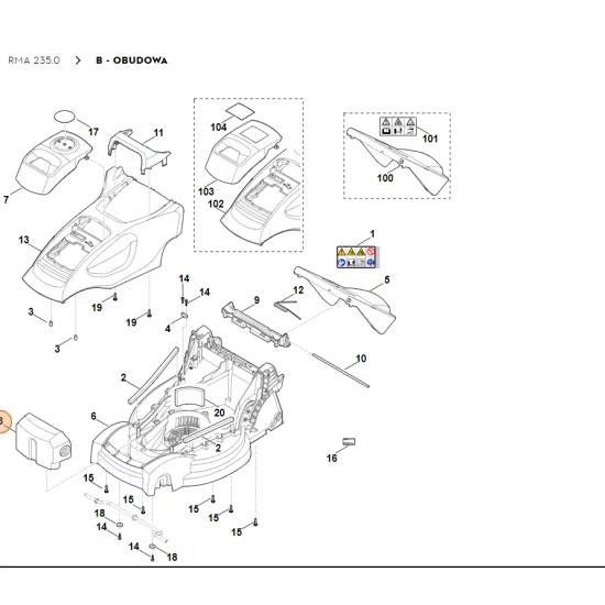 STIHL obciążnik dodatkowy 6311 701 9910